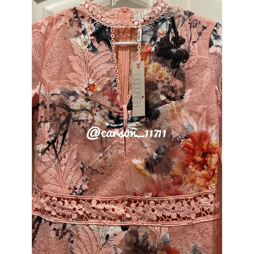 NWT Liquorish Scuba Skater Floral Print Dress US4 UK8 - Picture 6 of 11
